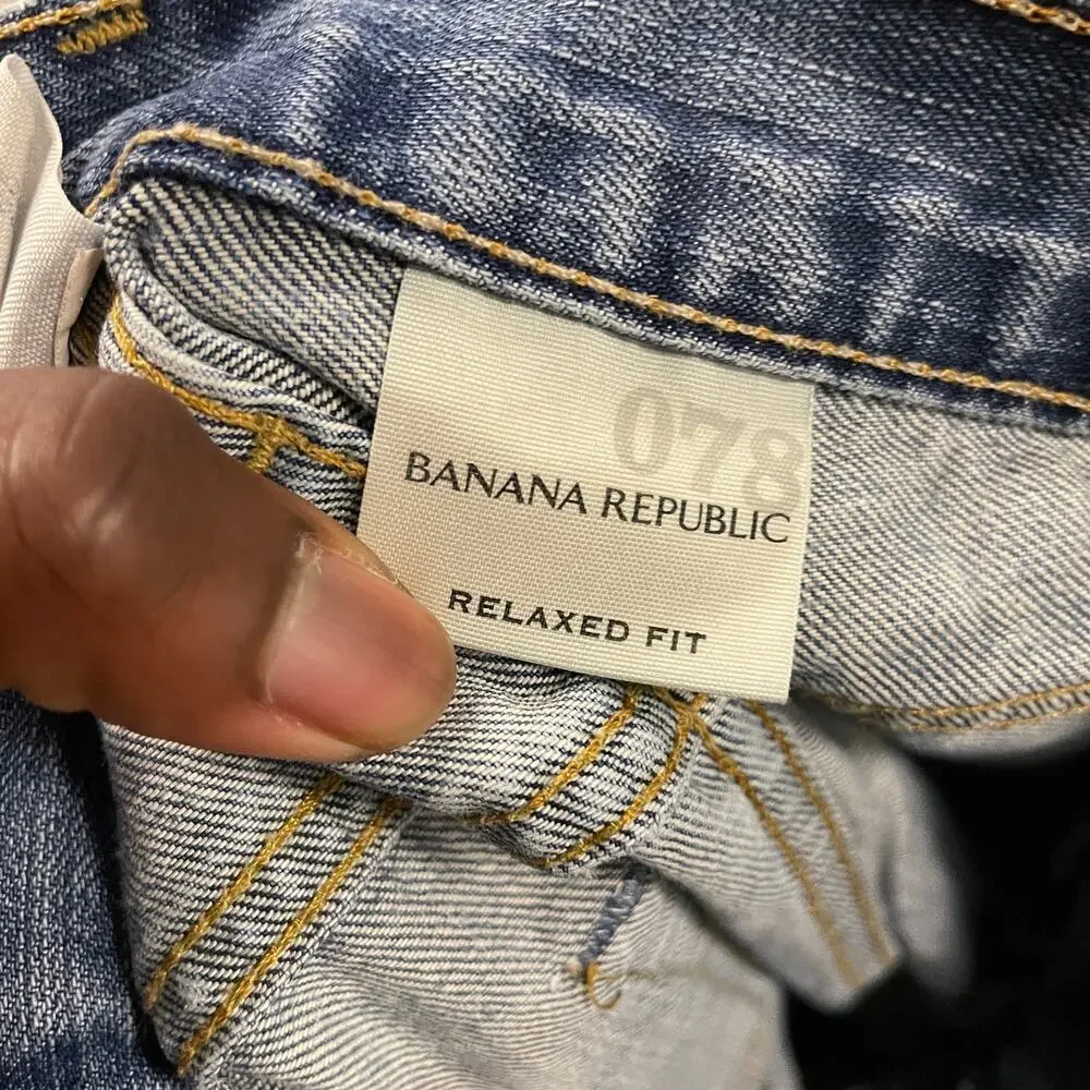 Y2k loose fit banana republic jeans 33x32